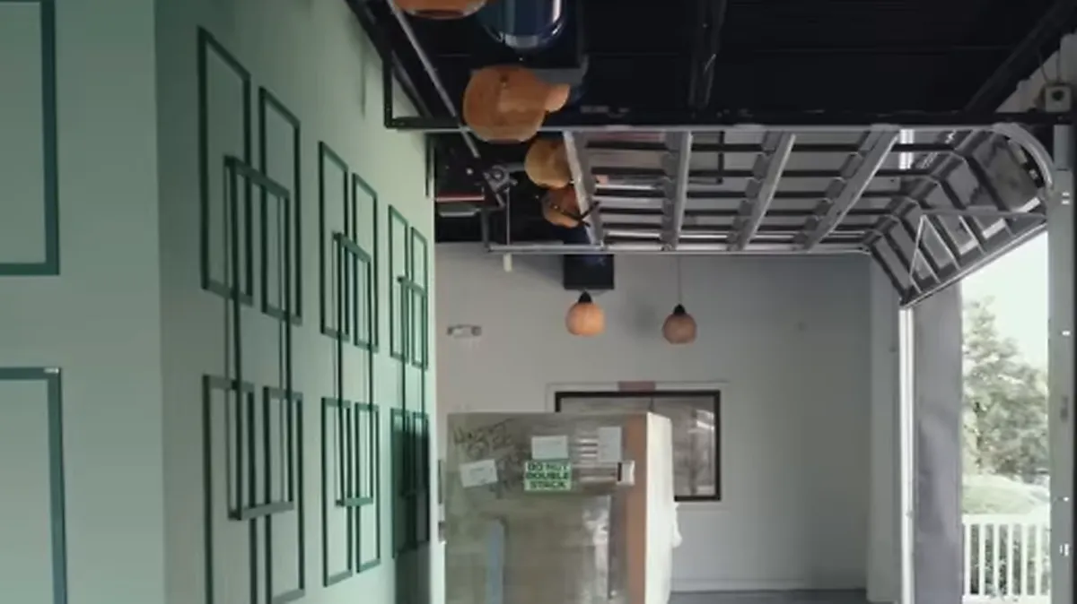 Inside the Asad's Hot Chicken Doylestown space during build-out